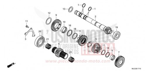 GETRIEBE (HAUPTWELLE) (DCT) CRF1100D4N de 2022